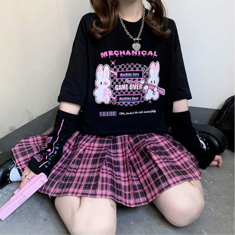 Kawaii Fashion Shirt Midnight Whisper Cotton T-Shirt