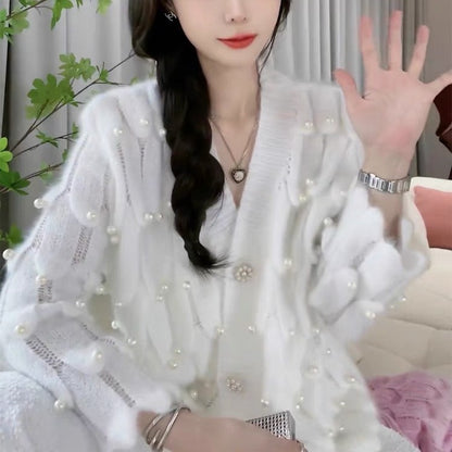 Kawaii Fashion Sweater Whimsical Dreamscape Gradient Cardigan