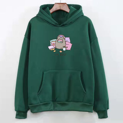 Kawaii Fashion Hoodie Whiskered Whimsy Cozy Hoodie