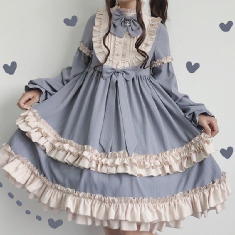 Kawaii Fashion Lolita Dress Lavender Whiskers Dream Swing Skirt