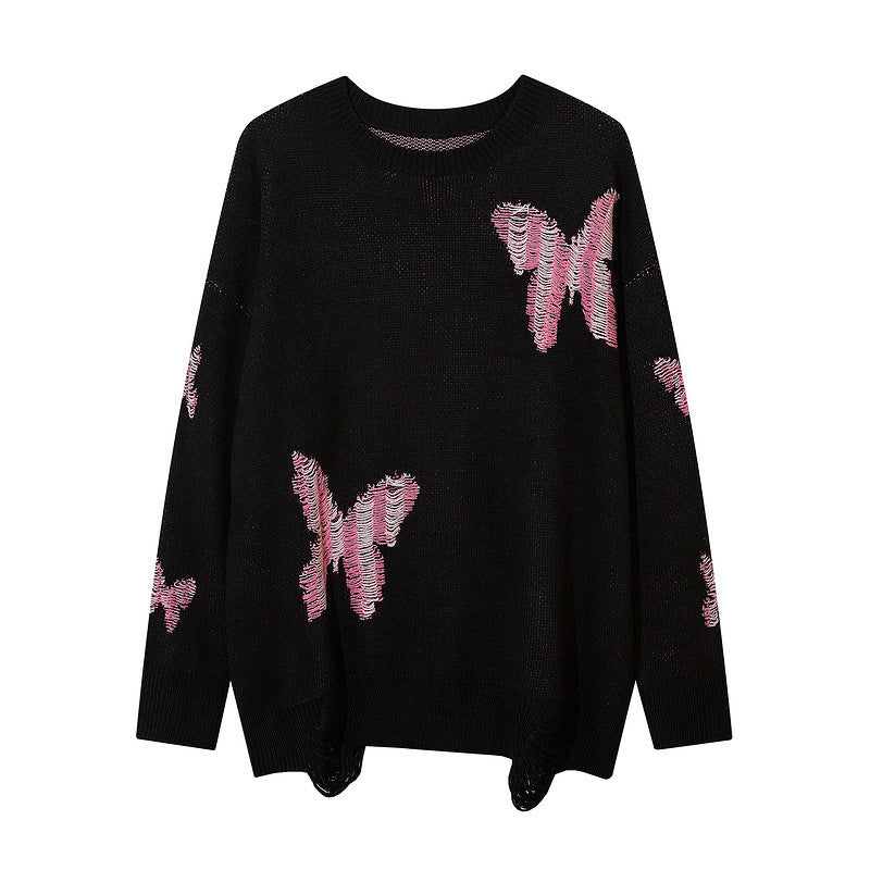 Kawaii Fashion Sweater Whispering Jacquard Blossom Sweater
