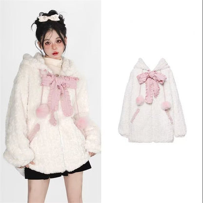 Kawaii Fashion Coat Cotton Cloud Whisper Hoodie