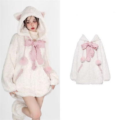 Kawaii Fashion Coat Cotton Cloud Whisper Hoodie
