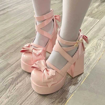 Kawaii Fashion Shoes Velvet Marshmallow Mary Jane Enchantment
