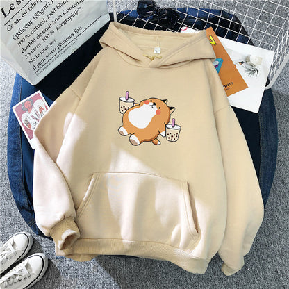 Kawaii Fashion Hoodie Apricot Dreamscape Cotton Sweater