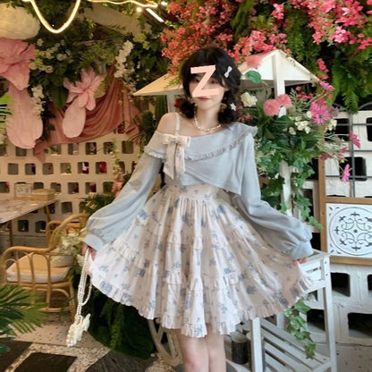 Kawaii Fashion Lolita Dress Whispers of Blossom Dreams Slip Dress