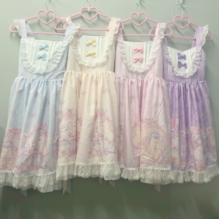 Kawaii Fashion Lolita Dress Whispers of Blossom Chiffon Daybreak Reverie