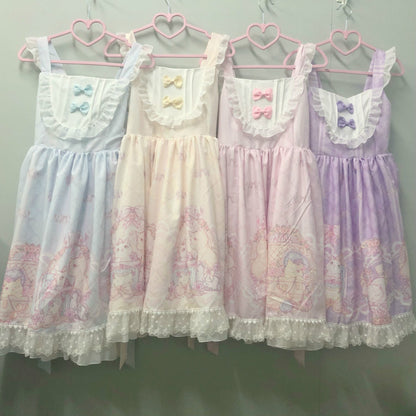 Kawaii Fashion Lolita Dress Whispers of Blossom Chiffon Daybreak Reverie