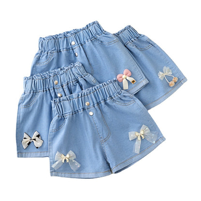 Kawaii Fashion Shorts Whimsical Wonderland High Waist Denim Shorts