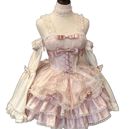 Kawaii Fashion Lolita Dress Whispers of the Midnight Train Ensemble