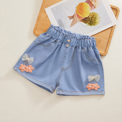 Kawaii Fashion Shorts Whimsical Wonderland High Waist Denim Shorts