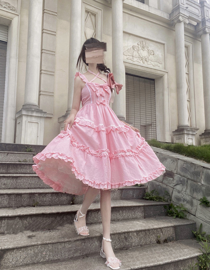 Kawaii Fashion Lolita Dress Apricot Dreamscape Suspender Dress