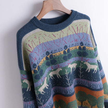 Kawaii Fashion Sweater Fawn Whisper Chiffon Sweater Delight