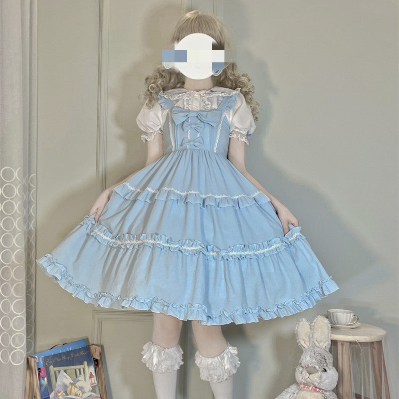 Kawaii Fashion Lolita Dress Apricot Dreamscape Suspender Dress