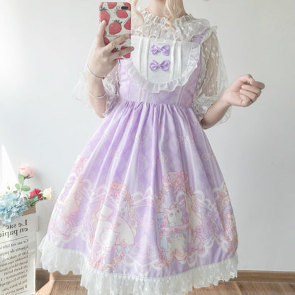 Kawaii Fashion Lolita Dress Whispers of Blossom Chiffon Daybreak Reverie