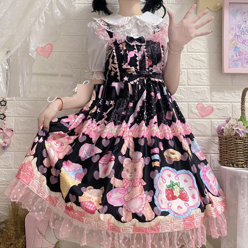 Original DesignSummer Cute Suspender Jsk Dress Women