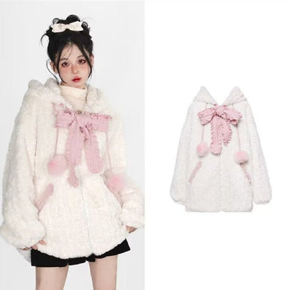 Kawaii Fashion Coat Cotton Cloud Whisper Hoodie