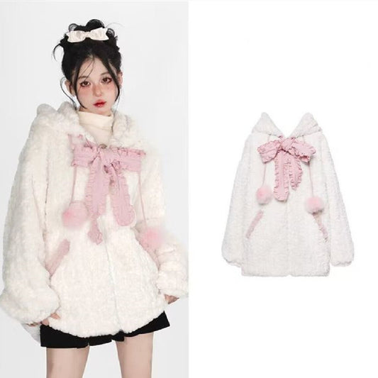 Kawaii Fashion Coat Cotton Cloud Whisper Hoodie