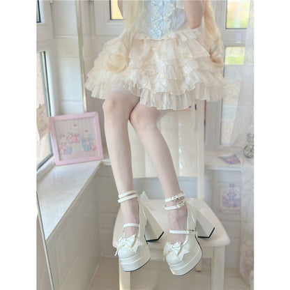 Kawaii Fashion Shoes Whimsical Twilight Buckle Heels