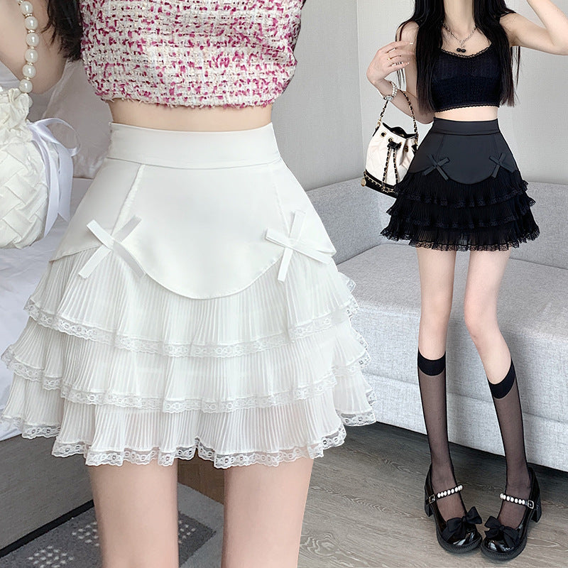 Kawaii Fashion Skirt Whipped Bow Delight Cake Dress