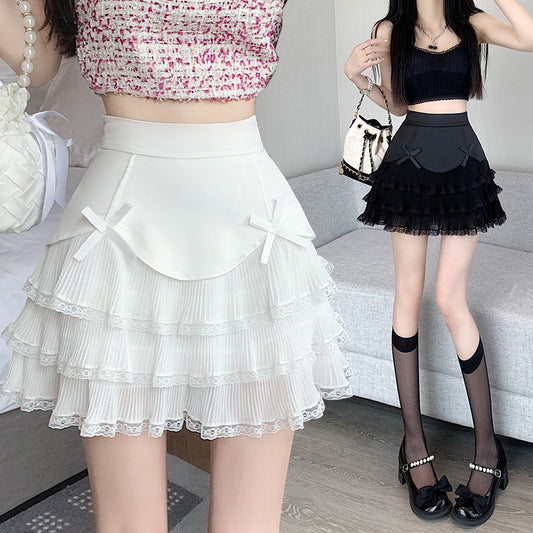 Kawaii Fashion Skirt Whipped Bow Delight Cake Dress