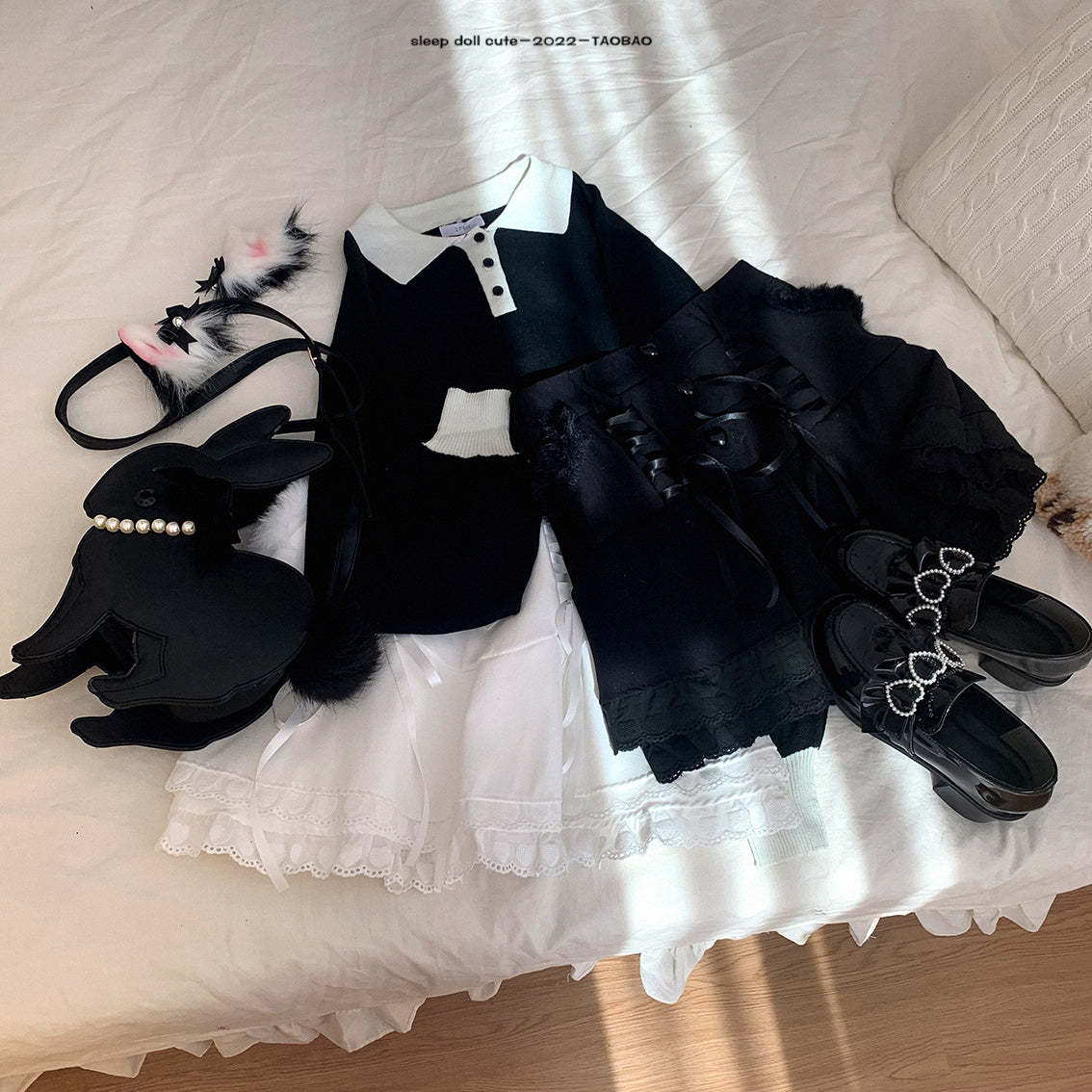 Kawaii Fashion Skirt Whimsical Twilight Ruffle Skirt