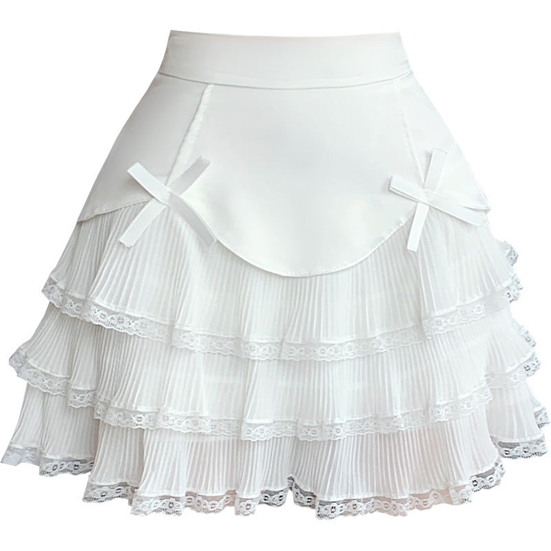 Kawaii Fashion Skirt Whipped Bow Delight Cake Dress