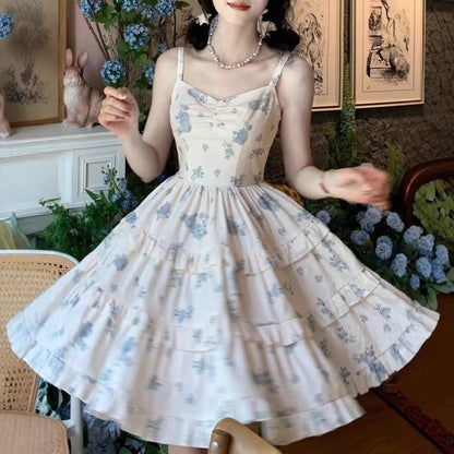 Kawaii Fashion Lolita Dress Whispers of Blossom Dreams Slip Dress