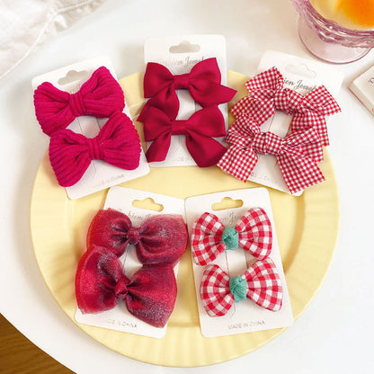 Kawaii Fashion Whimsical Blossom Bow Hair Accessory Ensemble
