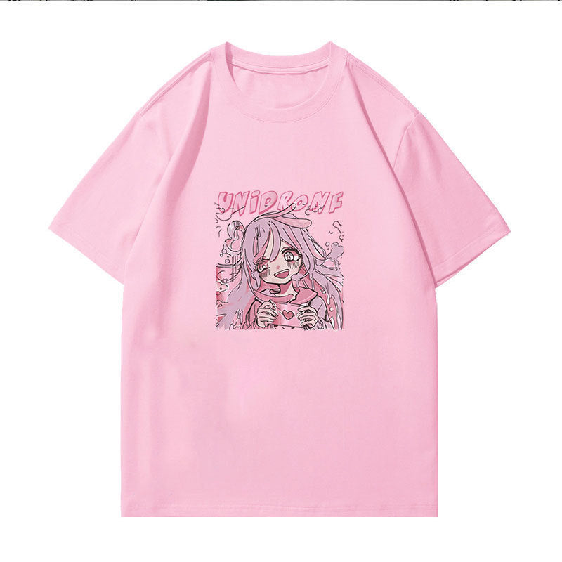 Kawaii Fashion Shirt Whimsical Urban Blossom Pullover Top