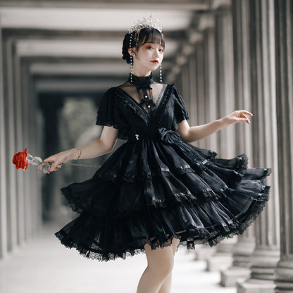Kawaii Fashion Goth Dress Whimsical Sugar Cloud Dream Dress