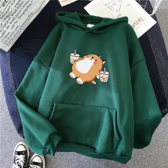 Kawaii Fashion Hoodie Apricot Dreamscape Cotton Sweater