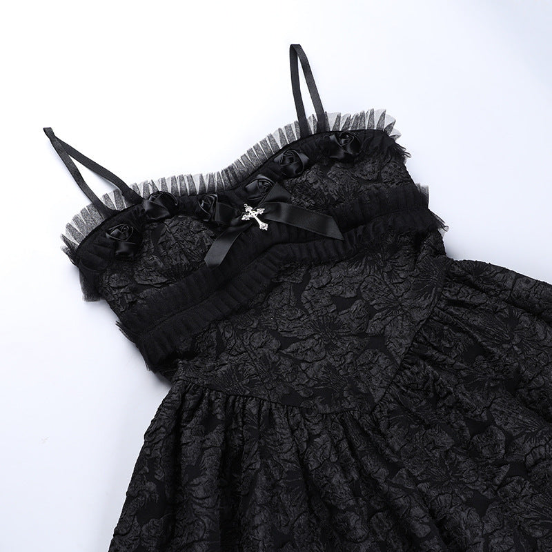 Kawaii Fashion Goth Dress Enchanted Midnight Lace Dream Dress