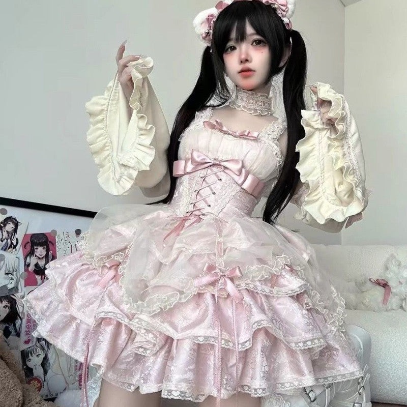 Kawaii Fashion Lolita Dress Whispers of the Midnight Train Ensemble