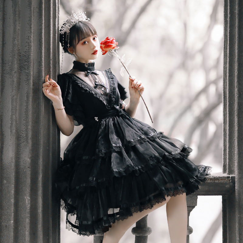 Kawaii Fashion Goth Dress Whimsical Sugar Cloud Dream Dress