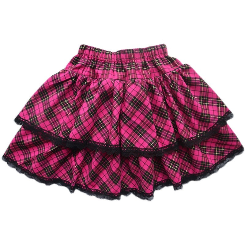 Kawaii Fashion Skirt Rose Taffeta Dreamcake Skirt