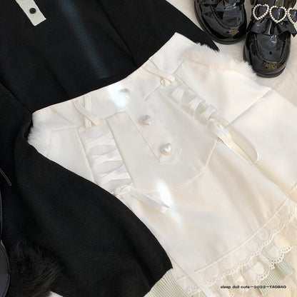 Kawaii Fashion Skirt Whimsical Twilight Ruffle Skirt