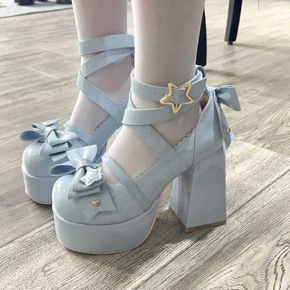 Kawaii Fashion Shoes Velvet Marshmallow Mary Jane Enchantment