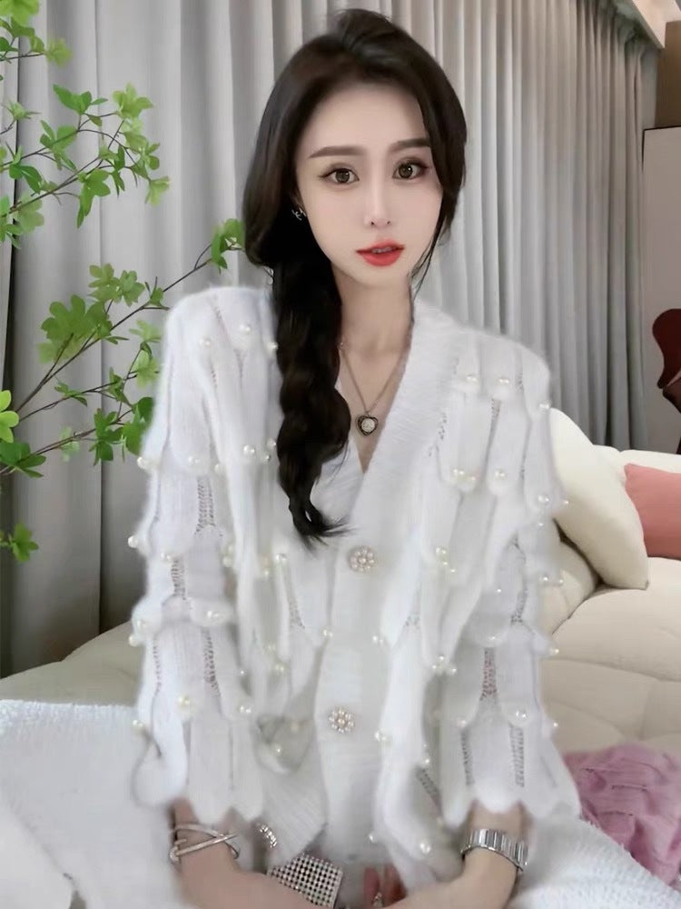 Kawaii Fashion Sweater Whimsical Dreamscape Gradient Cardigan