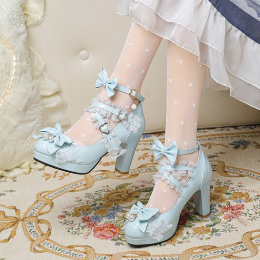 Kawaii Fashion Shoes Moonlit Petal Stiletto Whispers