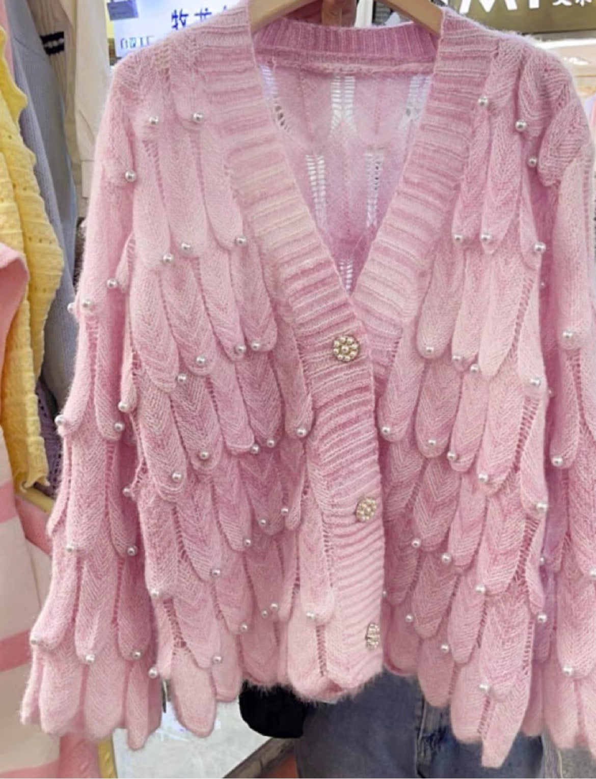 Kawaii Fashion Sweater Whimsical Dreamscape Gradient Cardigan