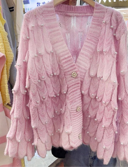 Kawaii Fashion Sweater Whimsical Dreamscape Gradient Cardigan