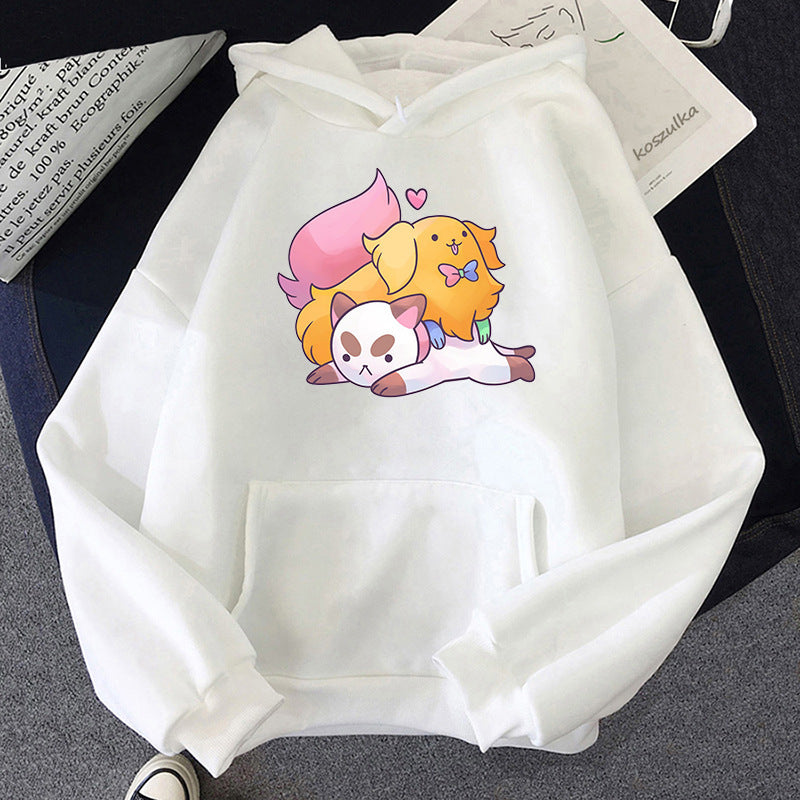 Kawaii Fashion Hoodie Whimsical Canvas Dreamer Pullover