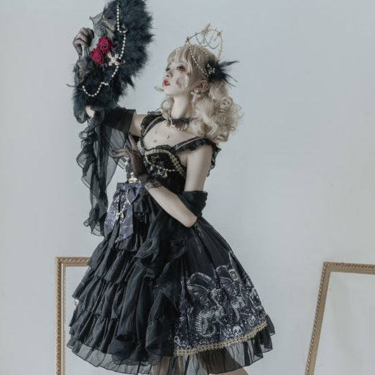 Dragon Control Witch Gothic Dark Strap Dress