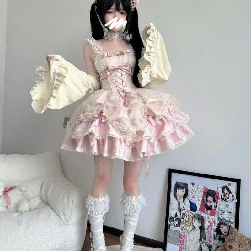Kawaii Fashion Lolita Dress Whispers of the Midnight Train Ensemble