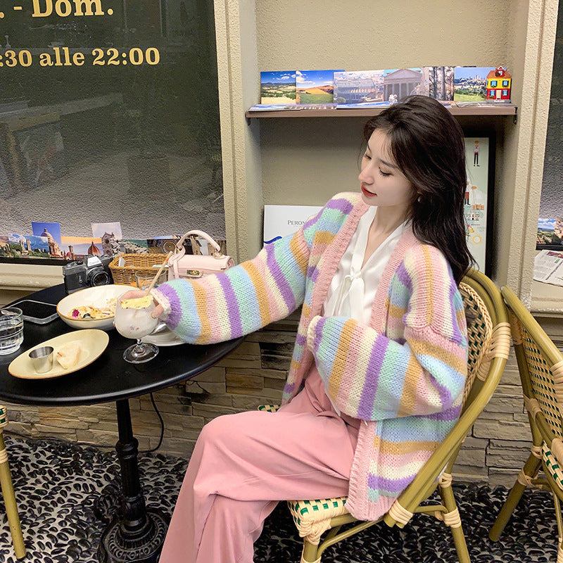 Kawaii Fashion Sweater Lavender Dream Whispers Long Sleeve Top